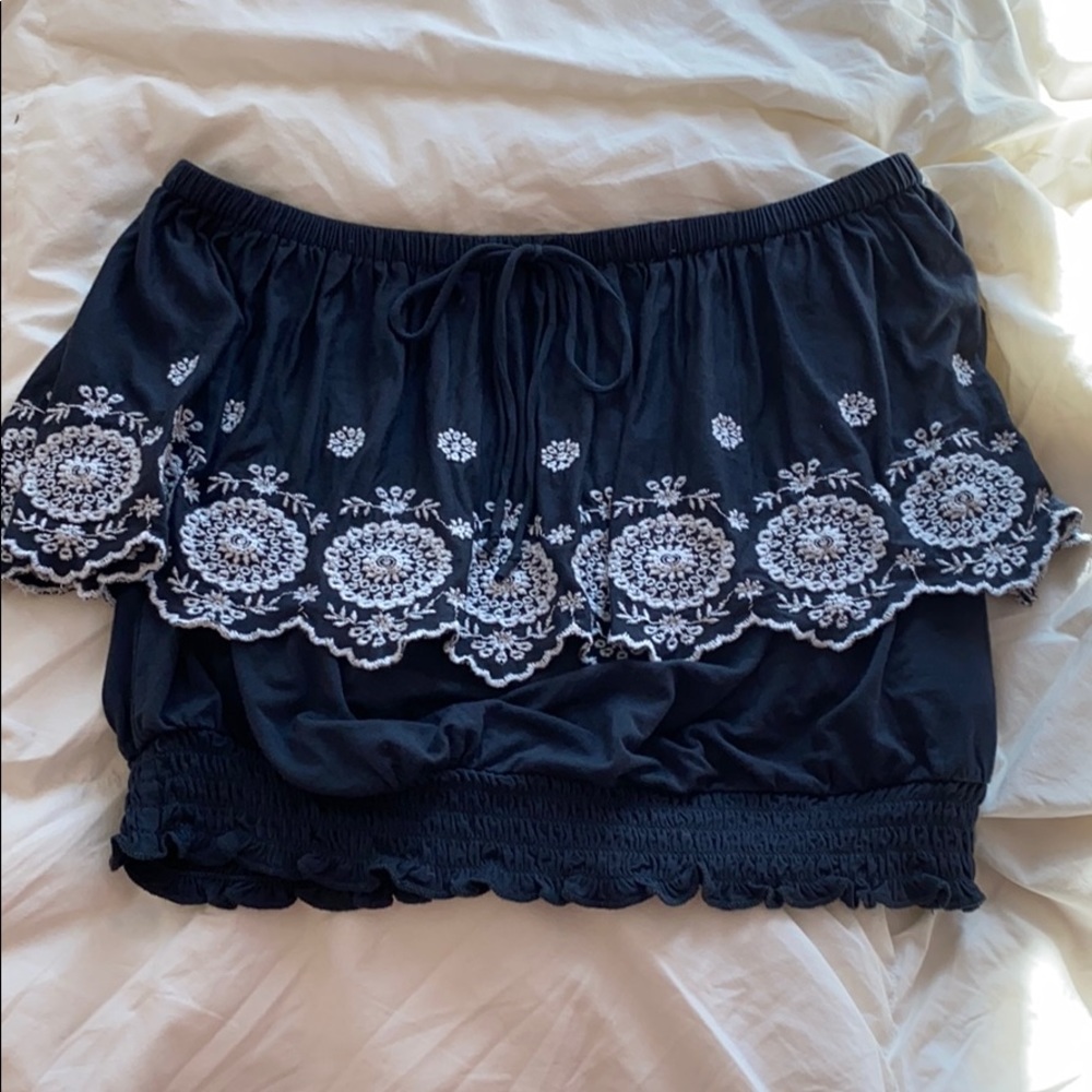 American eagle strapless crop top